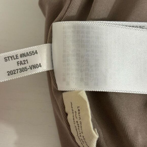 Madewell MWL Form Racerback Crop Top neutral tan beige xs - Picture 8 of 12